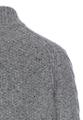 Knit sweater with troyer collar