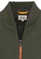 Sweatjacke mit Bomberkragen Grün L