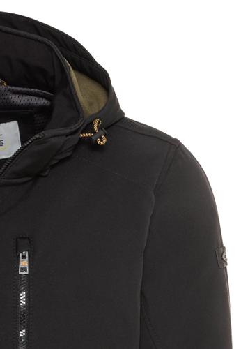 Softshell-Jacke mit abnehmbarer Kapuze 58 Regular Fit - Asphalt