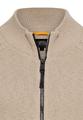 Strickjacke mit Reißverschluss XXL Regular Fit - Light Beige