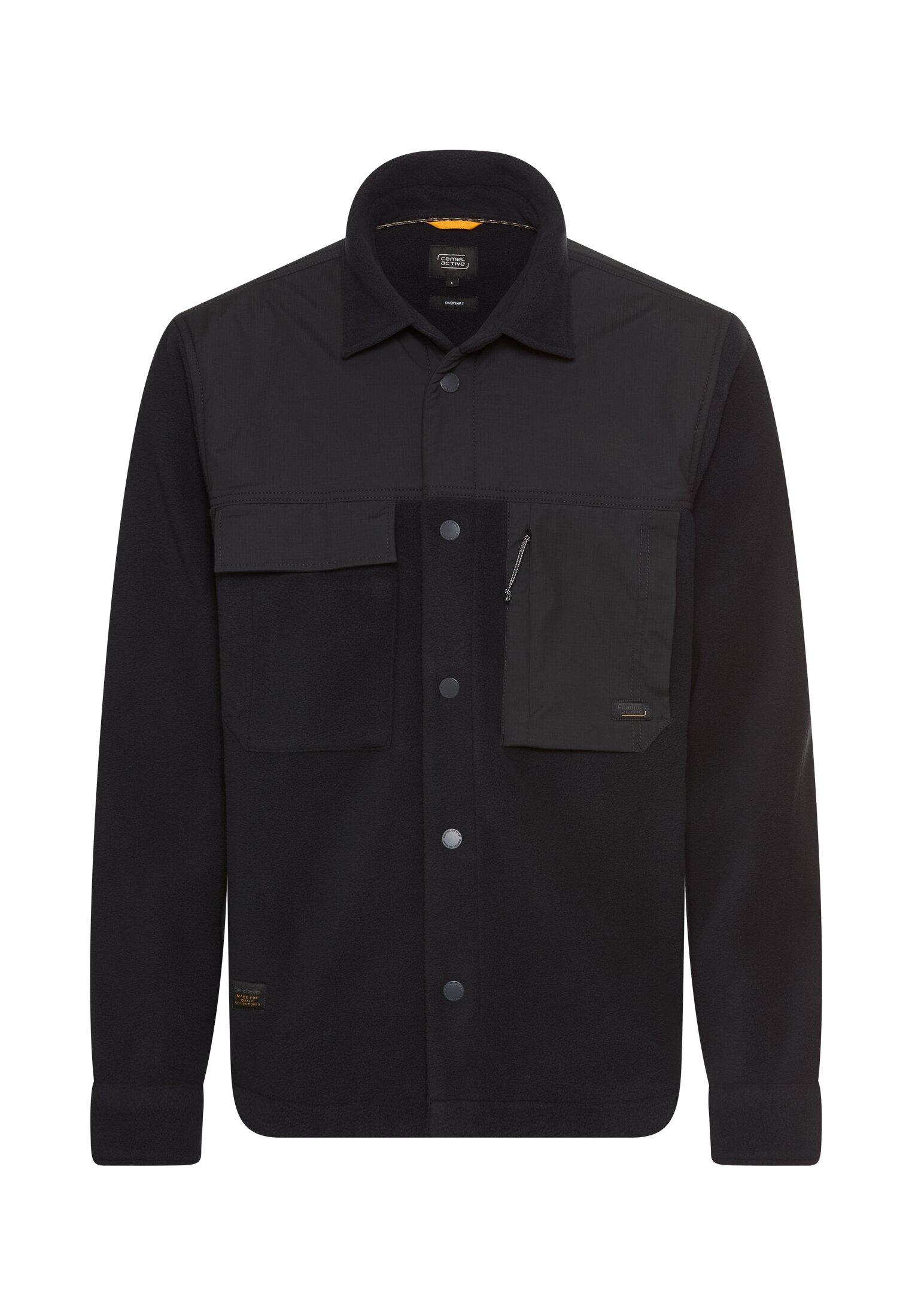 Overshirt mit Hemdkragen XL Regular Fit - Dark Navy