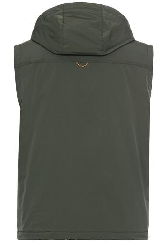 Outdoor vest with removable hood