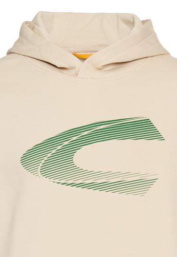 Hoodie aus Baumwollmix Beige M