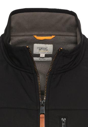 Fleecejacke mit Stehkragen aus recyceltem Material Grau XXL