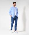 Style Fabio 48/32 Flatfronthose, Herrenhose, Französische Taschen, Paspelgesäßtaschen, Zusätzliche Coinpocket, Verdeckter Reißverschluss, Bund mit Zierband, Modern Fit, Normale Leibhöhe, Schlanke Silhouette, Normale Fußweite - Cove