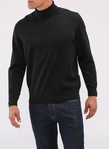 MAERZ Muenchen Rollkragenpullover »Merino Superwash« unifarben