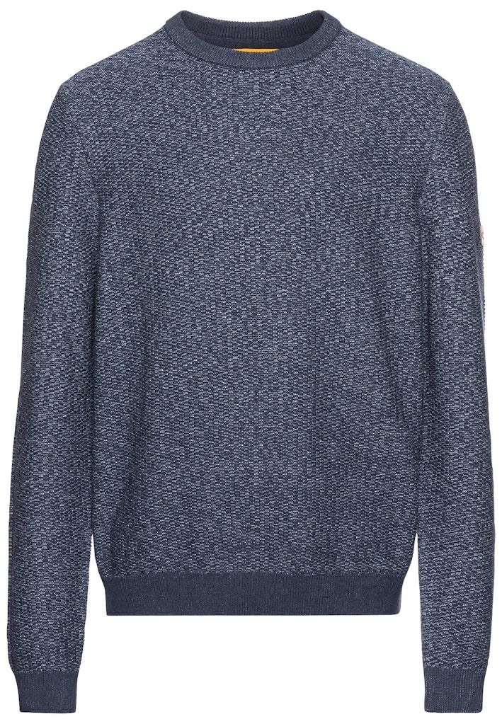 Strickpullover aus einem Baumwollmix Blau 4XL