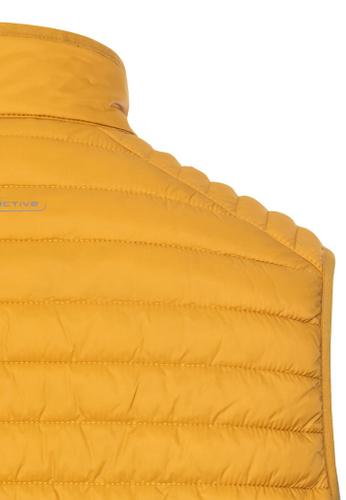Quilted vest with light lining