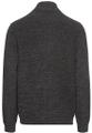 Strickjacke mit Reißverschluss Schwarz 4XL