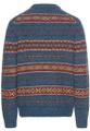 Round neck sweater with contrasting stripes