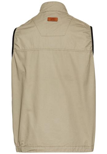 Outdoor bodywarmer met opstaande kraag