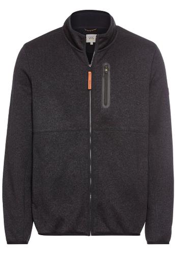Fleecejacke mit Reißverschluss Blau 4XL