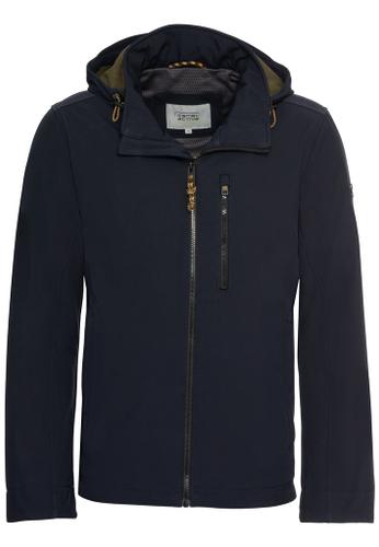 Softshell jacket with detachable hood