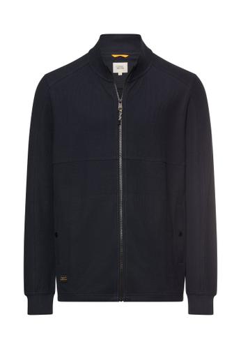 Sweatjacke mit verstellbarem Tunnelzug XXL Regular Fit - Dark Navy