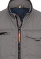 Quilted blouson with stand-up collar