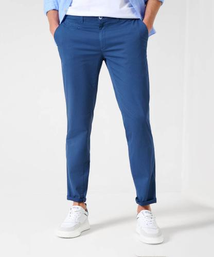 Style Fabio 48/32 Flatfronthose, Herrenhose, Französische Taschen, Paspelgesäßtaschen, Zusätzliche Coinpocket, Verdeckter Reißverschluss, Bund mit Zierband, Modern Fit, Normale Leibhöhe, Schlanke Silhouette, Normale Fußweite - Cove