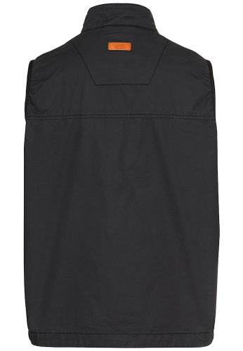 Outdoor vest with stand-up collar