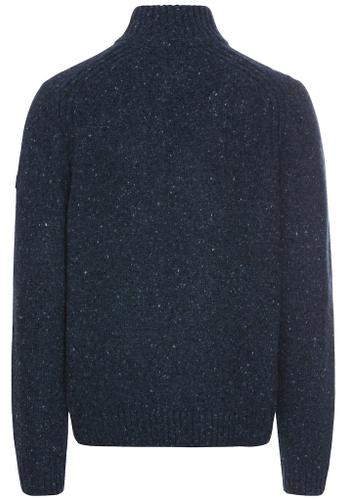 Troyer sweater made from a wool mix