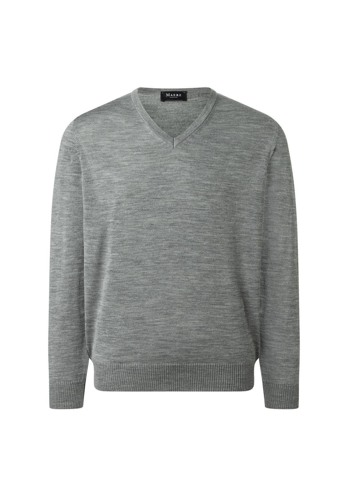 Pullover V-Ausschnitt 1/1 Arm 52 Classic Fit - Mercury Grey