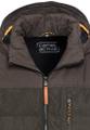 Quilted blouson with detachable hood