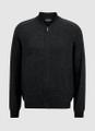 Strickjacke Zip 1/1 Arm Schwarz 48
