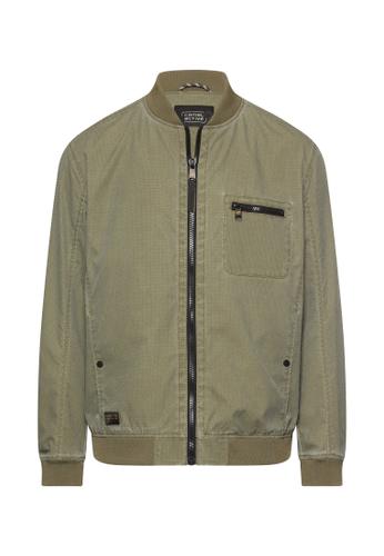 Blouson mit Bomberkragen aus Ribstop 58 Regular Fit - Deep Olive