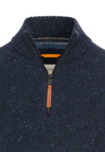 Troyer sweater made from a wool mix