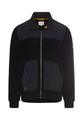 Strickjacke mit einrollbarer Kapuze L Regular Fit - Asphalt