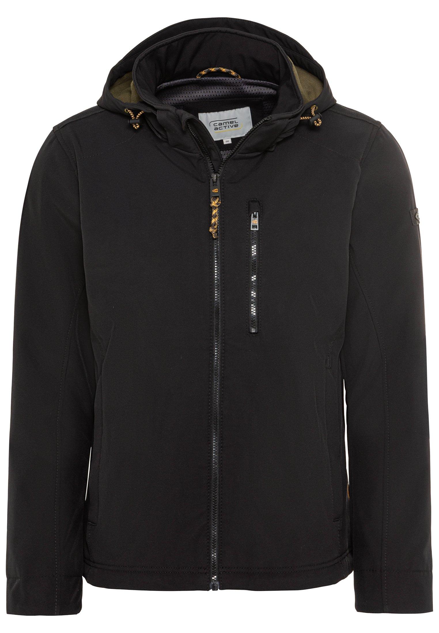 Softshell-Jacke mit abnehmbarer Kapuze 58 Regular Fit - Asphalt