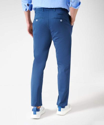 Style Fabio 48/32 Flatfronthose, Herrenhose, Französische Taschen, Paspelgesäßtaschen, Zusätzliche Coinpocket, Verdeckter Reißverschluss, Bund mit Zierband, Modern Fit, Normale Leibhöhe, Schlanke Silhouette, Normale Fußweite - Cove