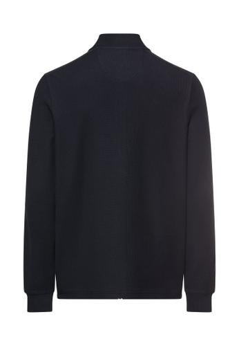 Sweatjacke mit verstellbarem Tunnelzug XXL Regular Fit - Dark Navy
