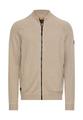 Strickjacke mit Reißverschluss XXL Regular Fit - Light Beige