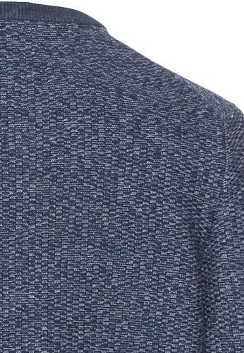 Strickpullover aus einem Baumwollmix Blau 4XL