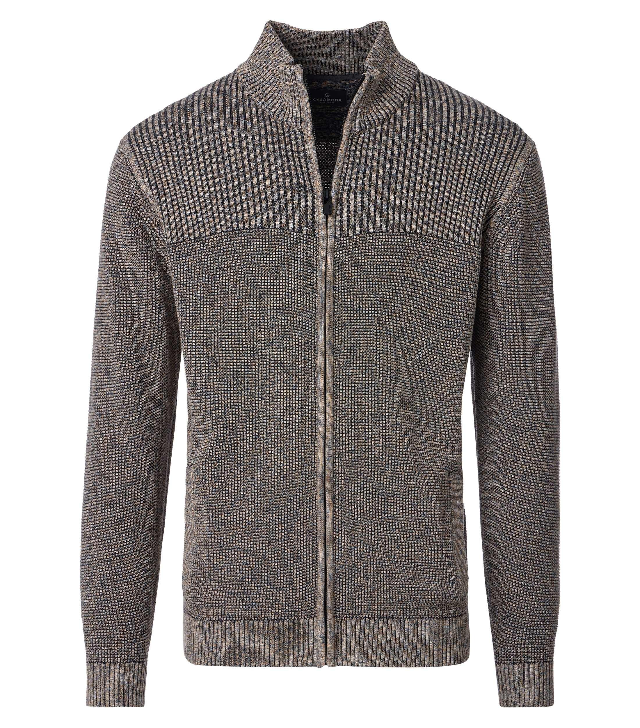 Strickjacke 5XL Basic Knitwear - Braun