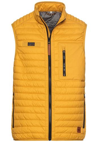 Quilted vest with light lining