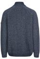 Strickjacke mit Reißverschluss Blau 4XL