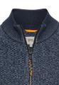 Strickjacke mit Reißverschluss Blau 4XL