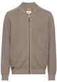 Strickjacke aus zertifiziertem organic Cotton Grau 5XL
