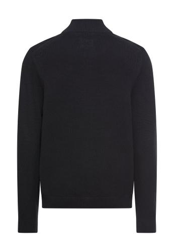 Strickjacke mit Stehkragen