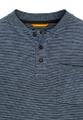 Henley long-sleeve shirt made from a cotton blend