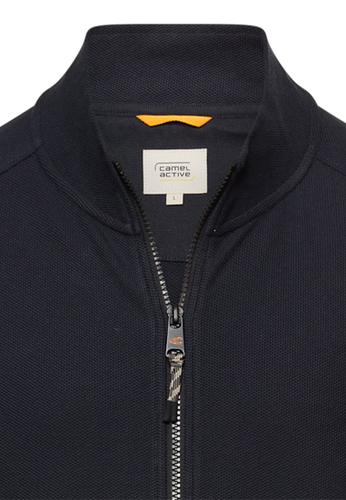 Sweatjacke mit verstellbarem Tunnelzug XXL Regular Fit - Dark Navy