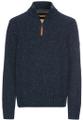 Troyer Pullover aus einem Wollmix Blau 5XL